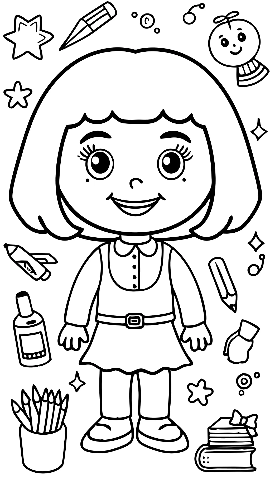 ms rachel coloring page